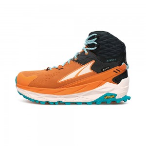 Botas Caminhada Altra OLYMPUS 5 HIKE MID GTX Feminino Laranja Cinzentas | AL3256A68