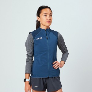 Jaquetas Altra TRAIL WIND VEST Feminino Azul Marinho | AL4928N65