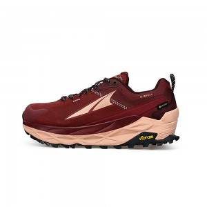 Sapatilhas Caminhada Altra OLYMPUS 5 HIKE LOW GTX Feminino Bordeaux | AL1568G69