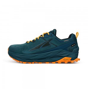 Sapatilhas Trail Running Altra OLYMPUS 5 HIKE LOW GTX Masculino Verdes Escuro | AL1905K42