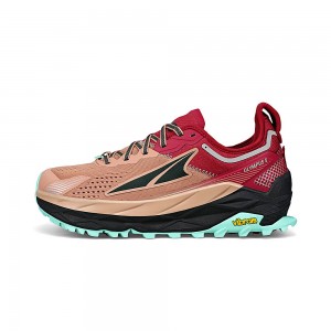 Sapatilhas Trail Running Altra OLYMPUS 5 Feminino Marrom Vermelhas | AL0496P15