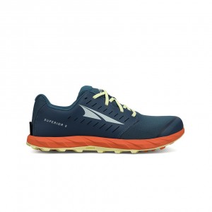 Sapatilhas Trail Running Altra SUPERIOR 5 Masculino Azuis Laranja | AL8097Q97