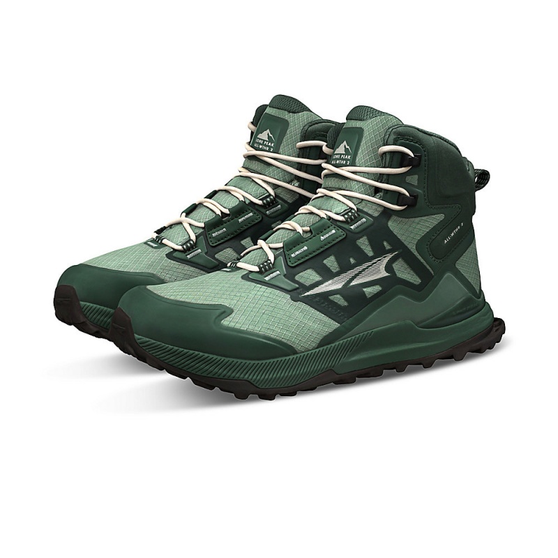 Botas Caminhada Altra LONE PEAK ALL-WTHR MID 2 Feminino Verdes | AL2563C26