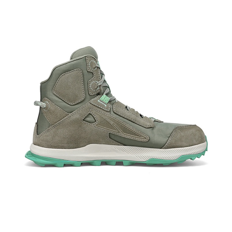 Botas Caminhada Altra LONE PEAK HIKER 2 Feminino Cinzentas Verdes | AL6184K89