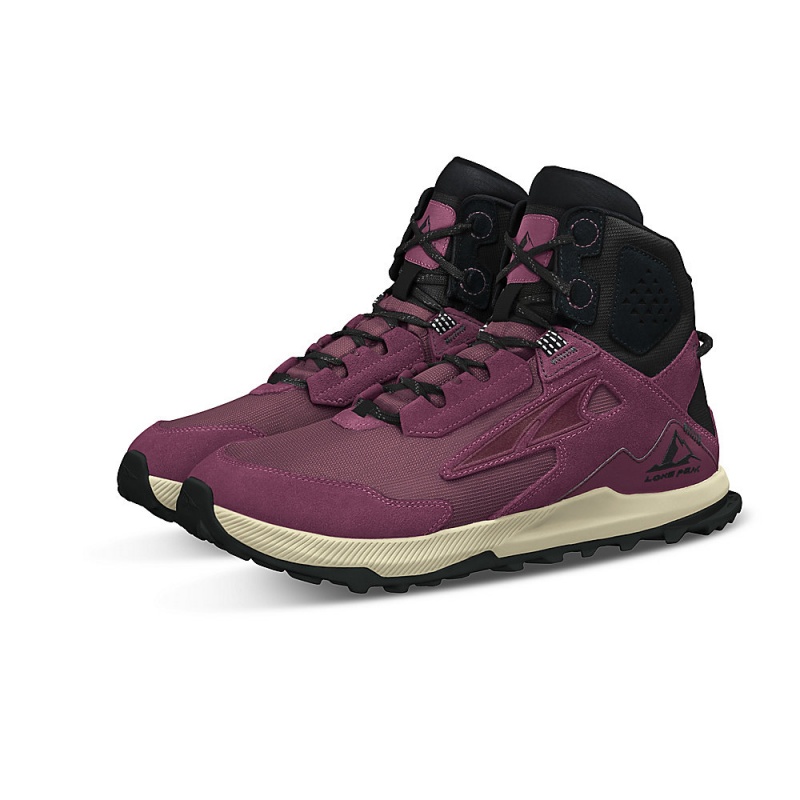 Botas Caminhada Altra LONE PEAK HIKER 2 Feminino Roxo Pretas | AL2860L70