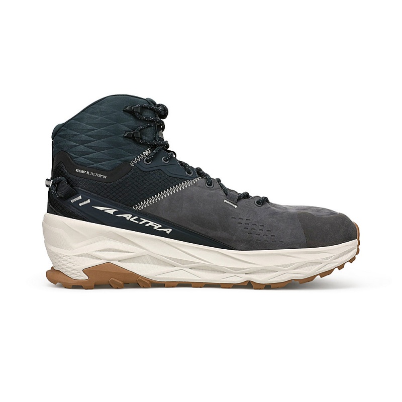 Botas Caminhada Altra OLYMPUS 5 HIKE MID GTX Masculino Pretas Cinzentas | AL3190Y69