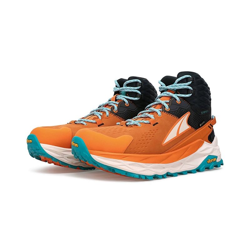 Botas Caminhada Altra OLYMPUS 5 HIKE MID GTX Feminino Laranja Cinzentas | AL3256A68