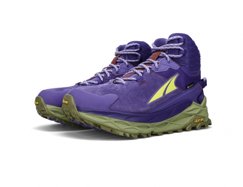 Botas Caminhada Altra OLYMPUS 5 HIKE MID GTX Feminino Roxo | AL1406D86