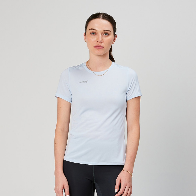 Camiseta Altra CORE SHORT SLEEVE TEE Feminino Azuis | AL9471L13