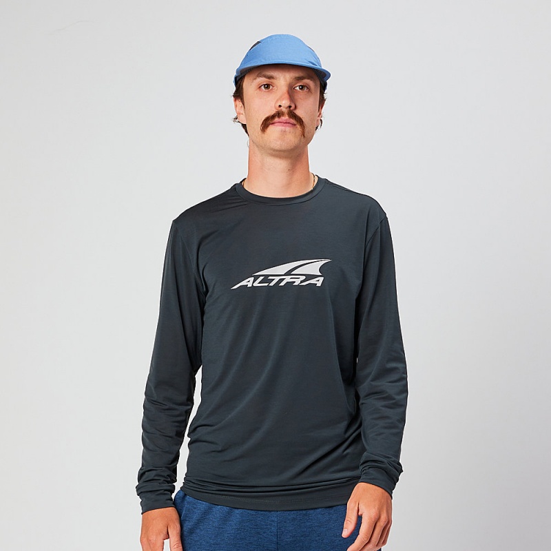 Camiseta Altra EVERYDAY PERFORMANCE LONG SLEEVE Masculino Pretas | AL4213Y51