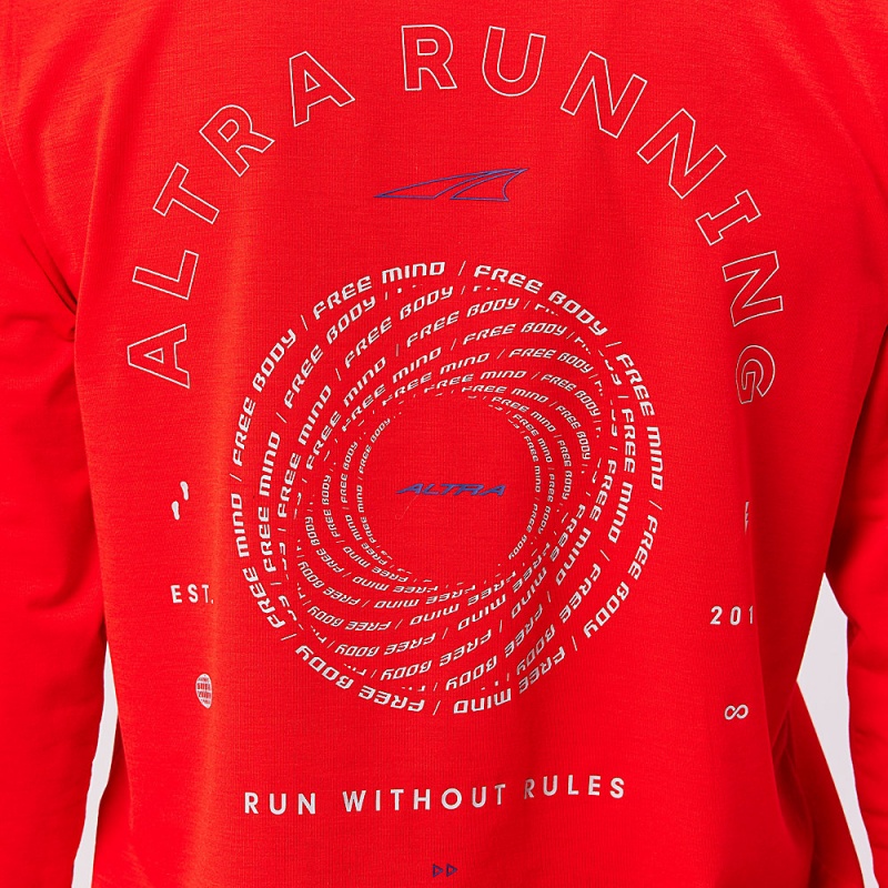 Camiseta Altra EVERYDAY PERFORMANCE LONG SLEEVE Feminino Vermelhas | AL1372B30