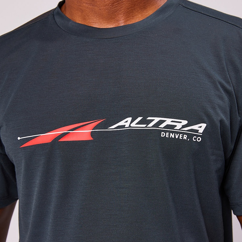 Camiseta Altra EVERYDAY PERFORMANCE SHORT SLEEVE Masculino Pretas | AL0649F95