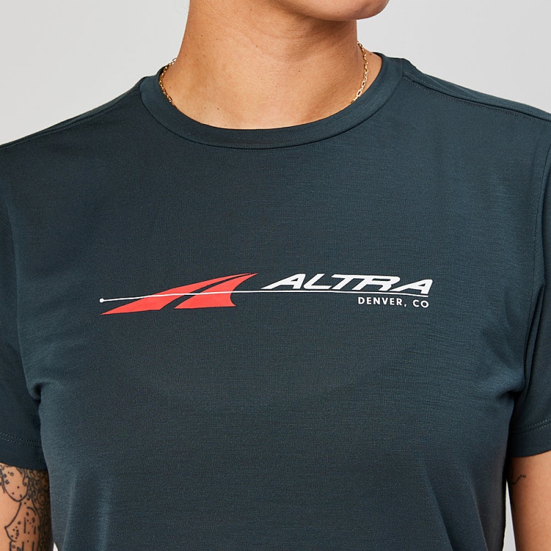 Camiseta Altra EVERYDAY PERFORMANCE SHORT SLEEVE Feminino Pretas | AL7468V74