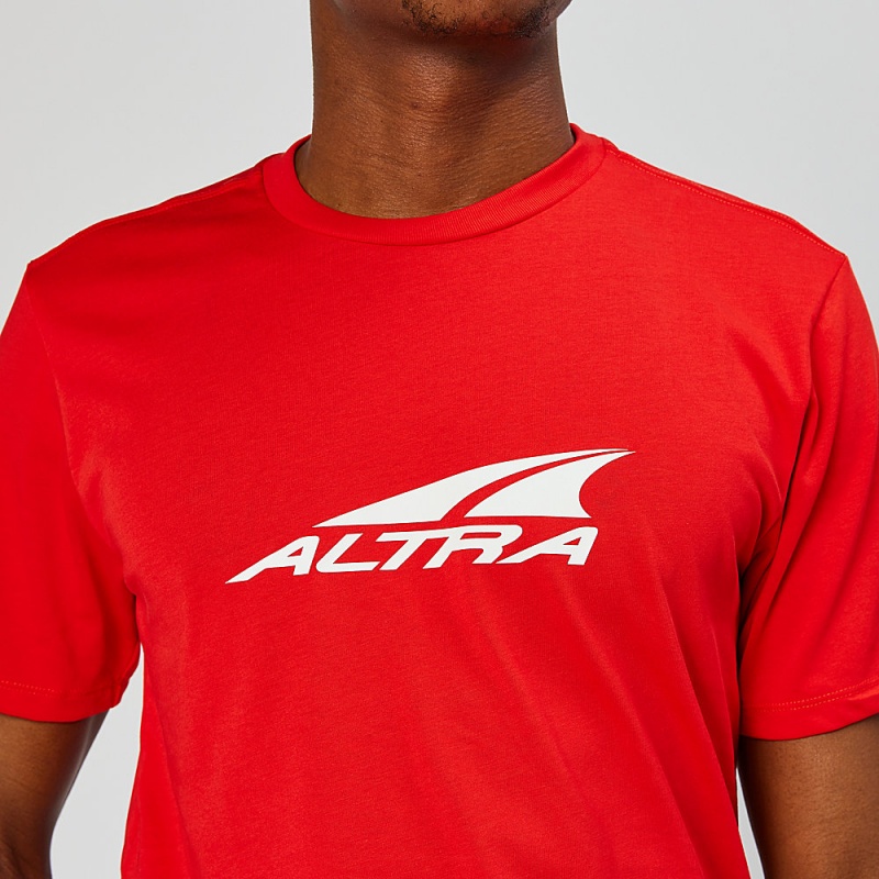 Camiseta Altra EVERYDAY RECYCLED TEE Masculino Vermelhas | AL8109A50