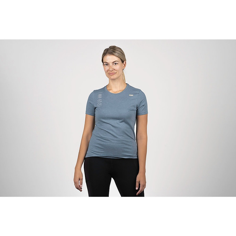 Camiseta Altra LEGEND SHORT SLEEVE Feminino Azuis | AL7034Y75