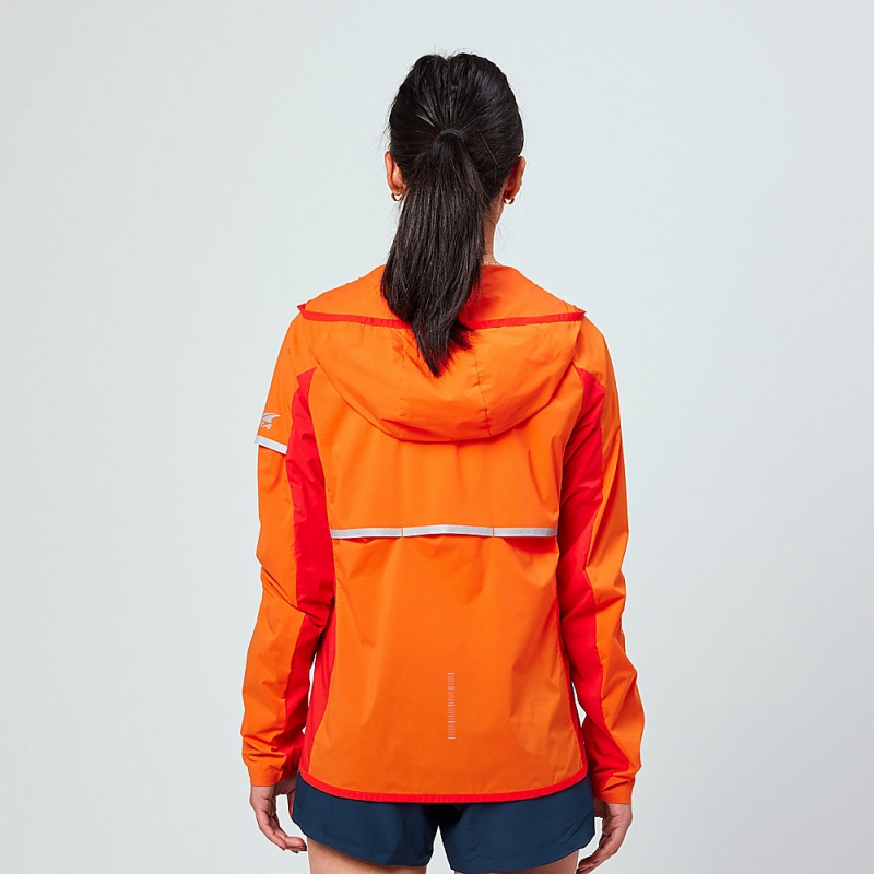 Jaquetas Altra TRAIL WIND Feminino Vermelhas Laranja | AL5346Q64