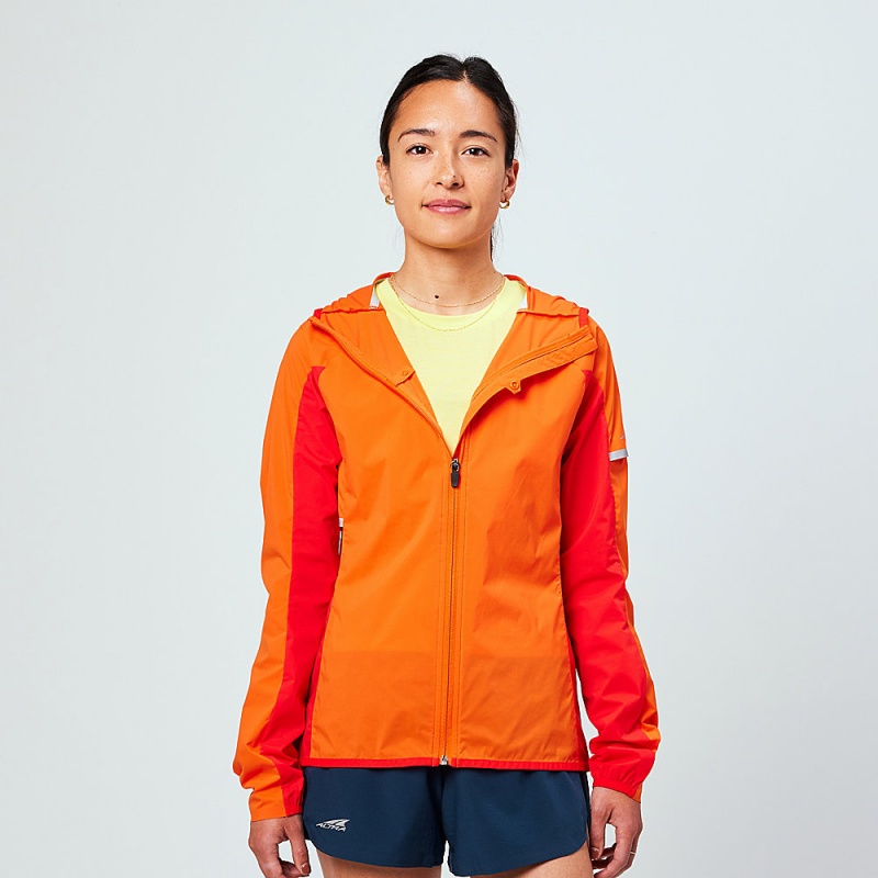 Jaquetas Altra TRAIL WIND Feminino Vermelhas Laranja | AL5346Q64