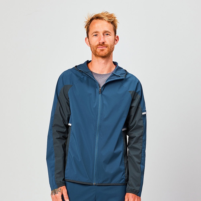 Jaquetas Altra TRAIL WIND Masculino Azul Marinho | AL9763F67