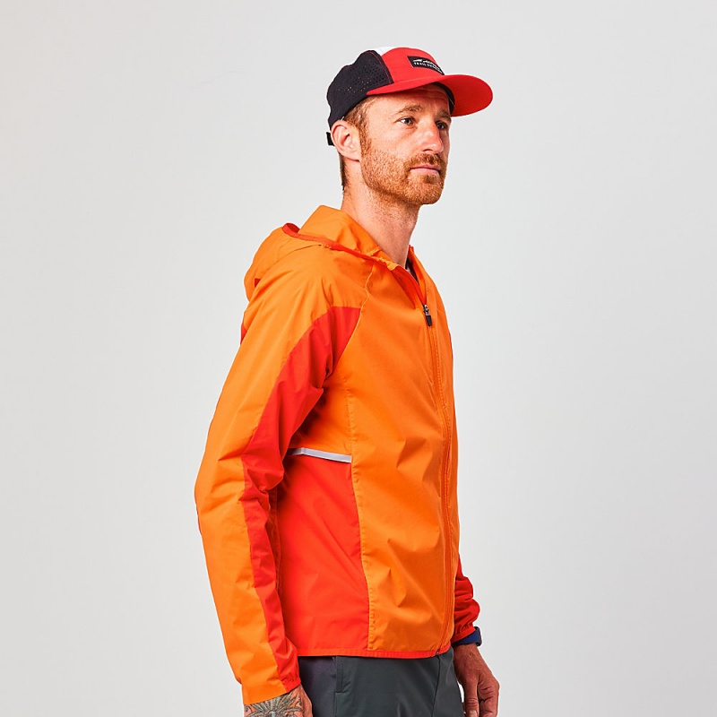 Jaquetas Altra TRAIL WIND Masculino Vermelhas Laranja | AL0817G26