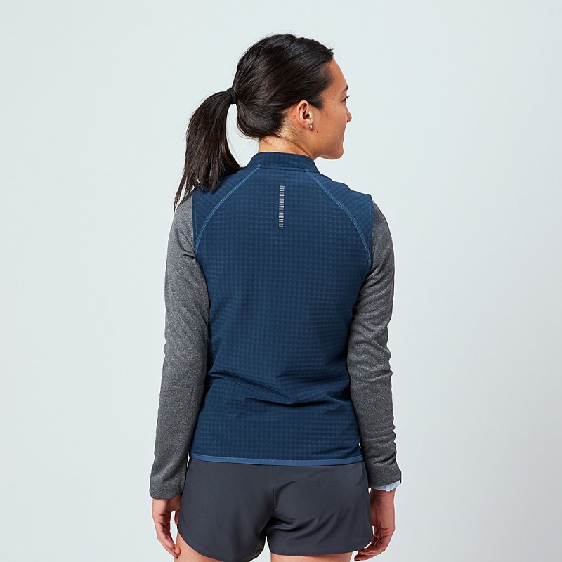 Jaquetas Altra TRAIL WIND VEST Feminino Azul Marinho | AL4928N65