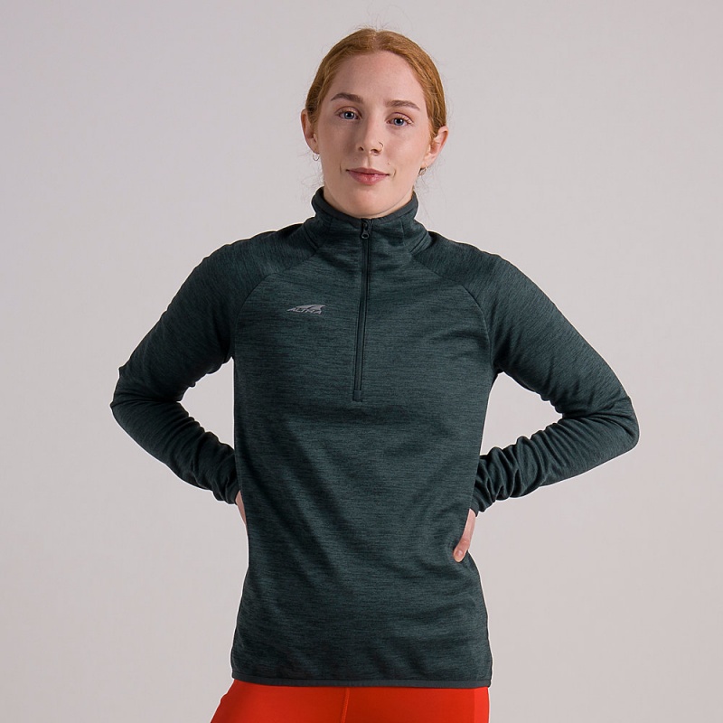 Pulôver Altra CORE 1/2 ZIP Feminino Verdes | AL0391M04