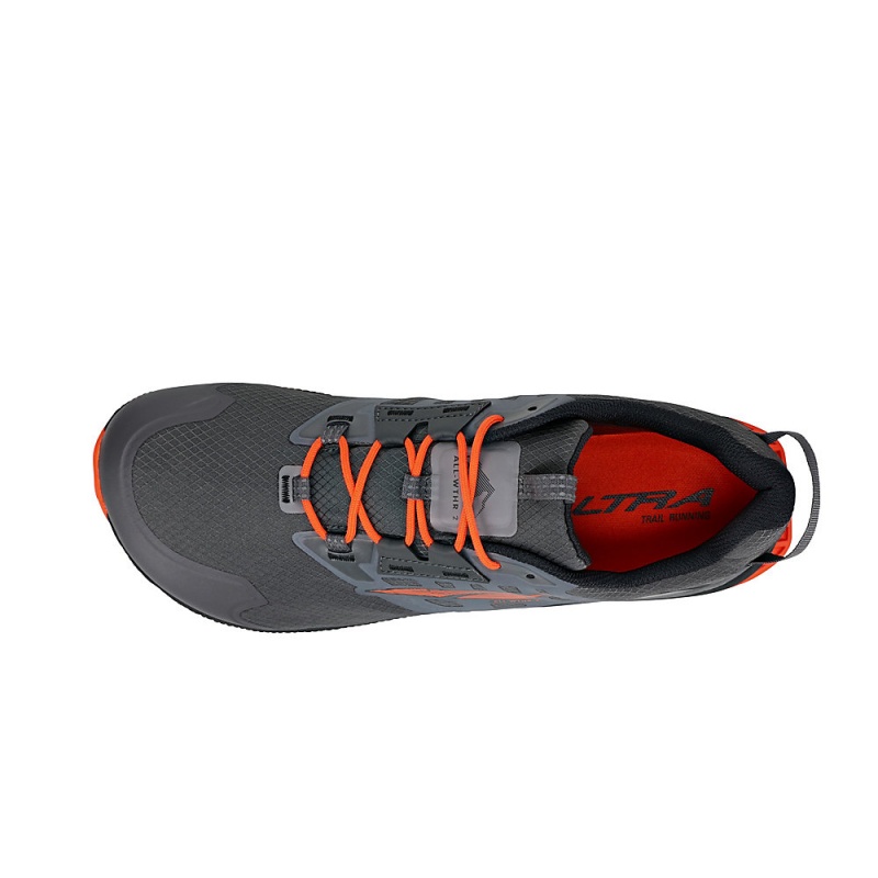 Sapatilhas Caminhada Altra LONE PEAK ALL-WTHR LOW 2 Masculino Cinzentas Laranja | AL2498X57