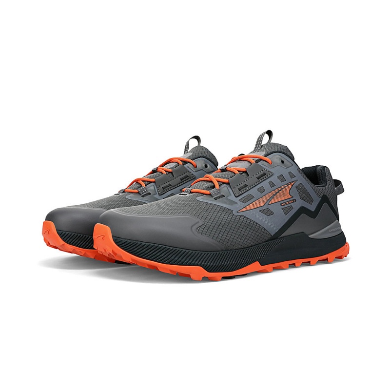 Sapatilhas Caminhada Altra LONE PEAK ALL-WTHR LOW 2 Masculino Cinzentas Laranja | AL2498X57