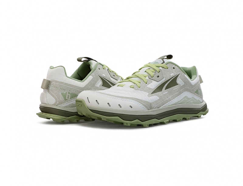 Sapatilhas Trail Running Altra LONE PEAK 6 Feminino Branco Verdes | AL5308K48