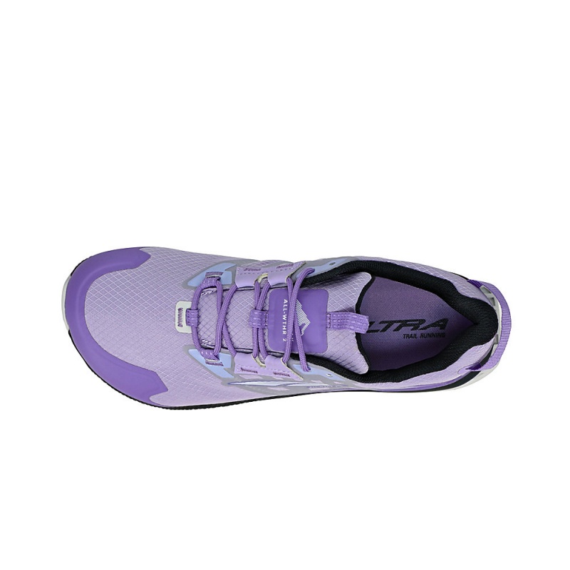 Sapatilhas Trail Running Altra LONE PEAK ALL-WTHR LOW 2 Feminino Cinzentas Roxo | AL7895W97