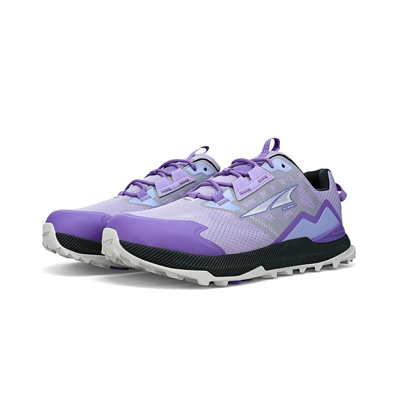 Sapatilhas Trail Running Altra LONE PEAK ALL-WTHR LOW 2 Feminino Cinzentas Roxo | AL7895W97