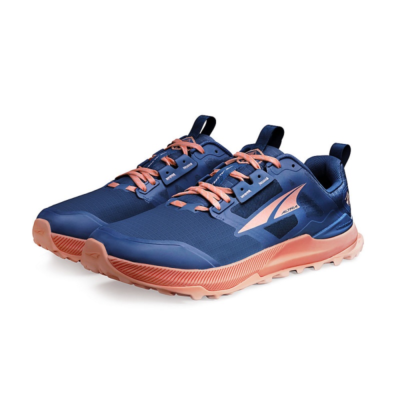 Sapatilhas Trail Running Altra LONE PEAK 8 Feminino Azul Marinho Coral | AL2386G65