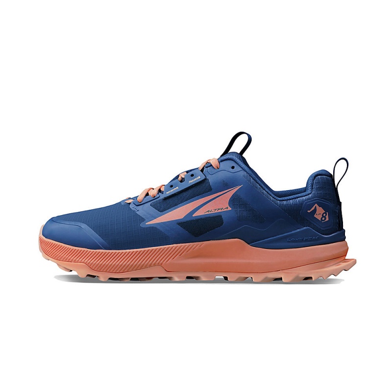 Sapatilhas Trail Running Altra LONE PEAK 8 Feminino Azul Marinho Coral | AL2386G65