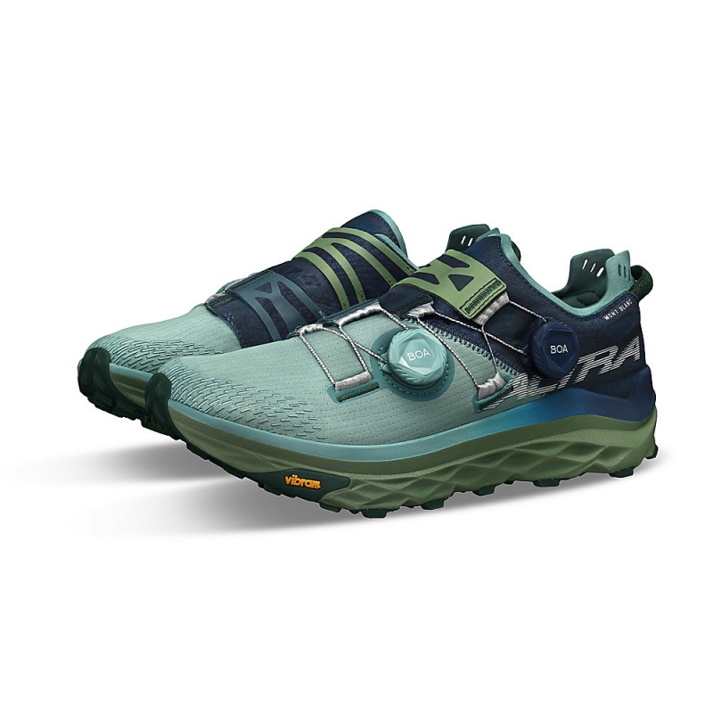 Sapatilhas Trail Running Altra MONT BLANC BOA Feminino Azuis Verdes | AL6501U94