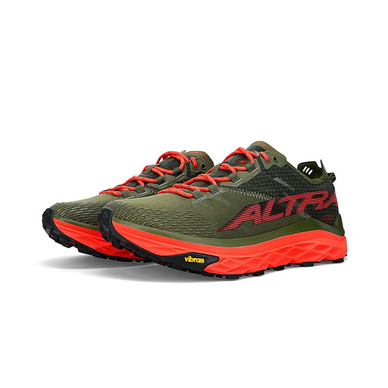 Sapatilhas Trail Running Altra MONT BLANC Masculino Verde Oliva | AL1742D24