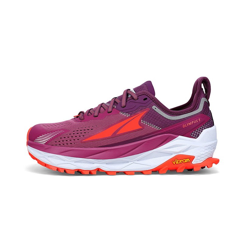 Sapatilhas Trail Running Altra OLYMPUS 5 Feminino Roxo Laranja | AL0869Q49