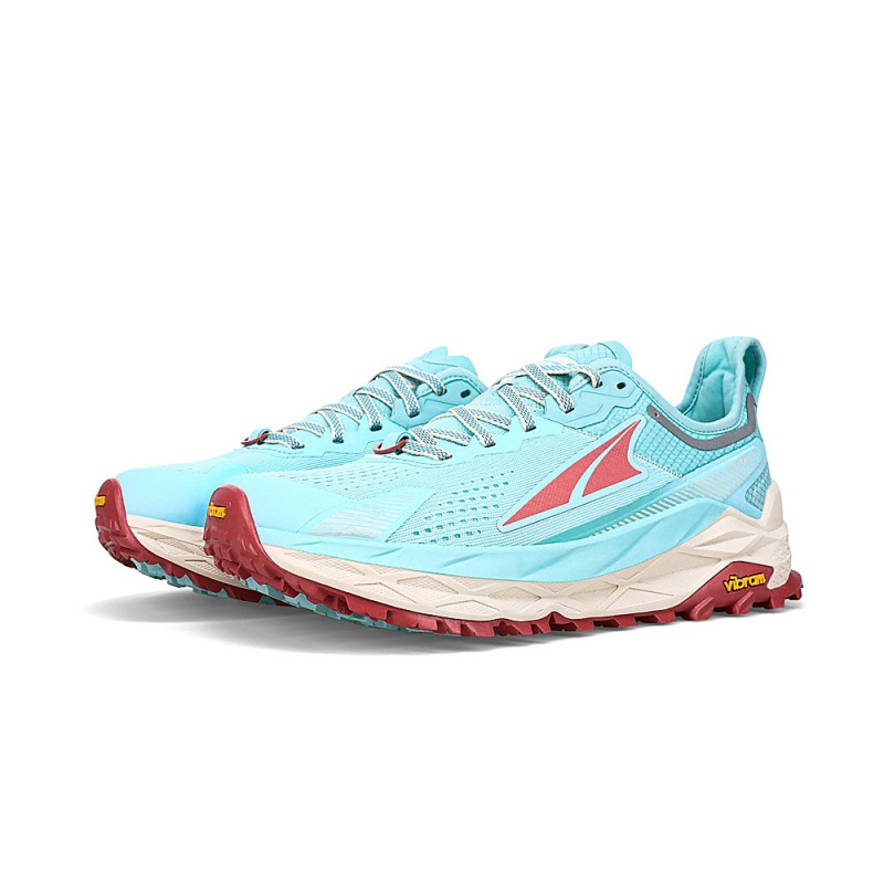 Sapatilhas Trail Running Altra OLYMPUS 5 Feminino Luz Azuis | AL4579W46