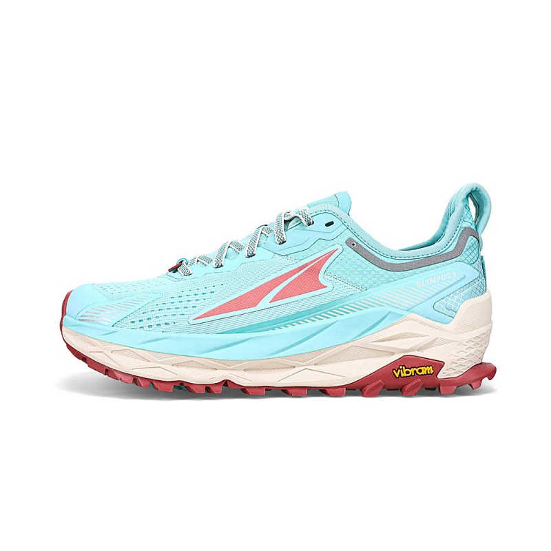 Sapatilhas Trail Running Altra OLYMPUS 5 Feminino Luz Azuis | AL4579W46