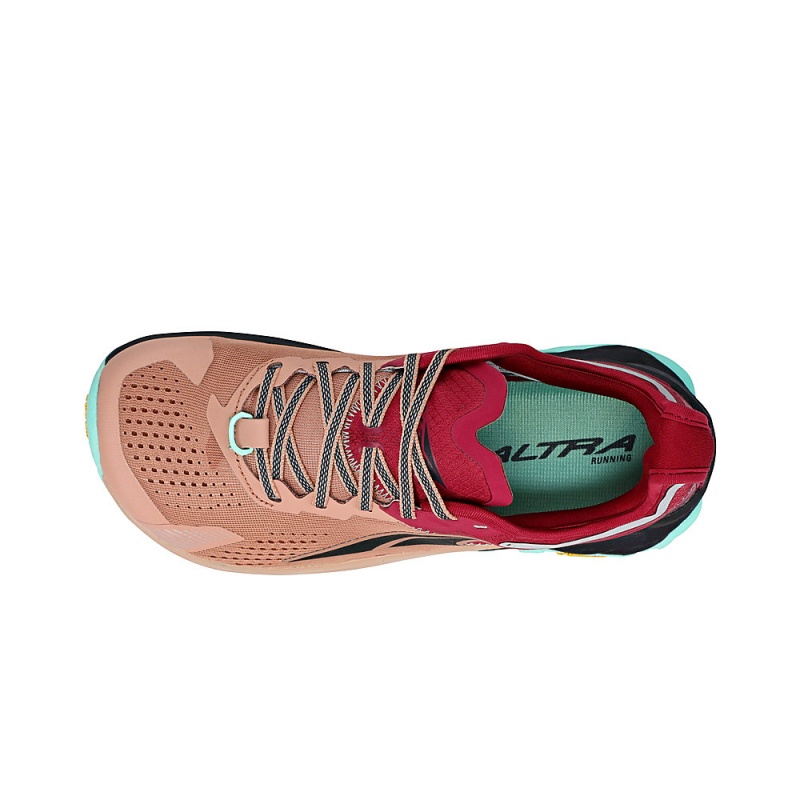 Sapatilhas Trail Running Altra OLYMPUS 5 Feminino Marrom Vermelhas | AL0496P15