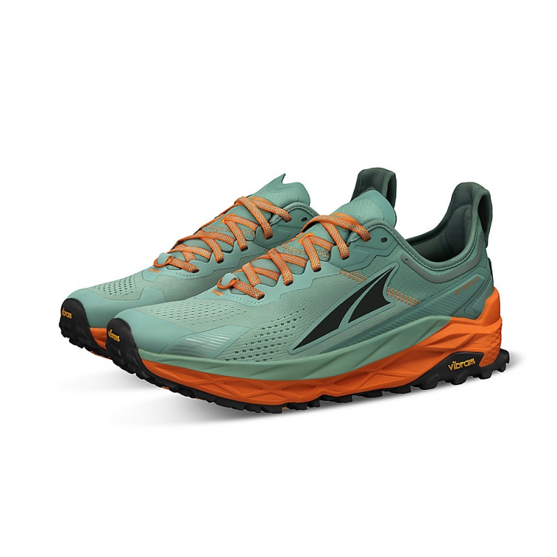 Sapatilhas Trail Running Altra OLYMPUS 5 Masculino Cinzentas Laranja | AL3206J53